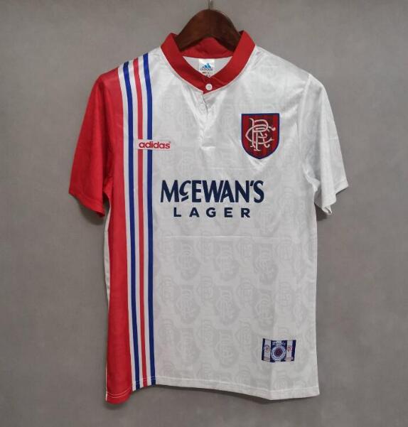 1996-97 Rangers Retro Away Kit Soccer Jersey